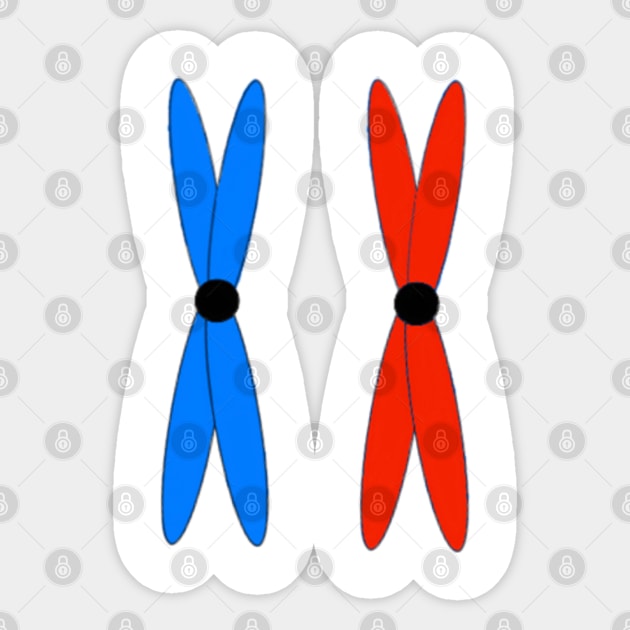 Chromosomes Sticker by antluzzi